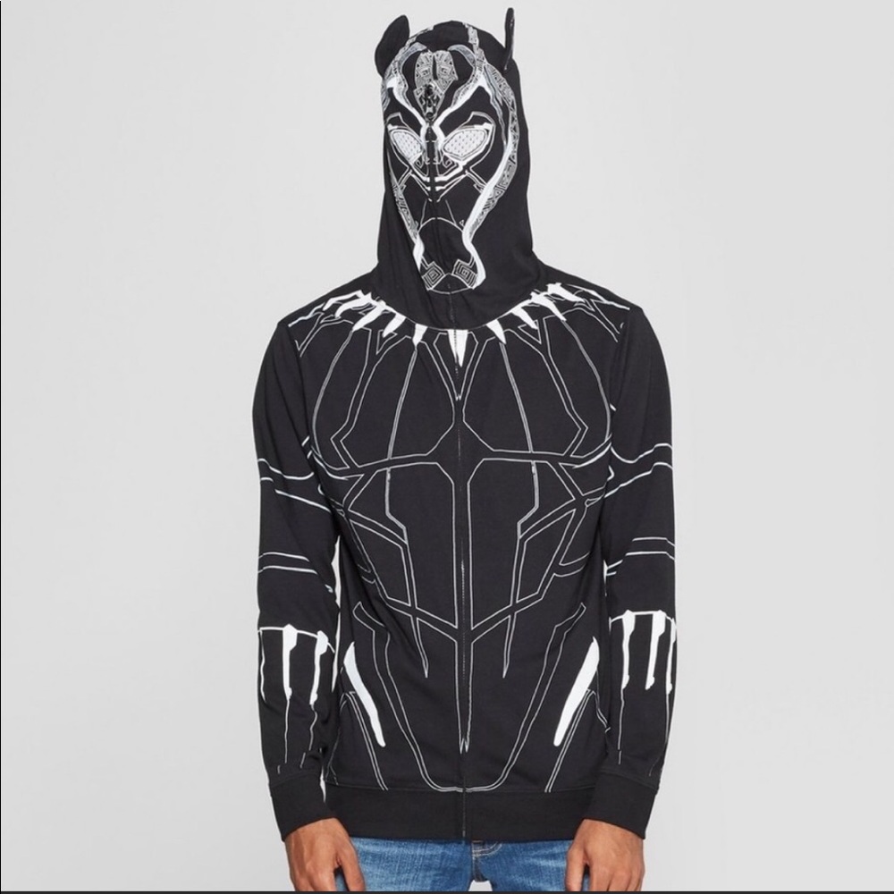 Men’s Black Panther hooded sweatshirt SZ…
